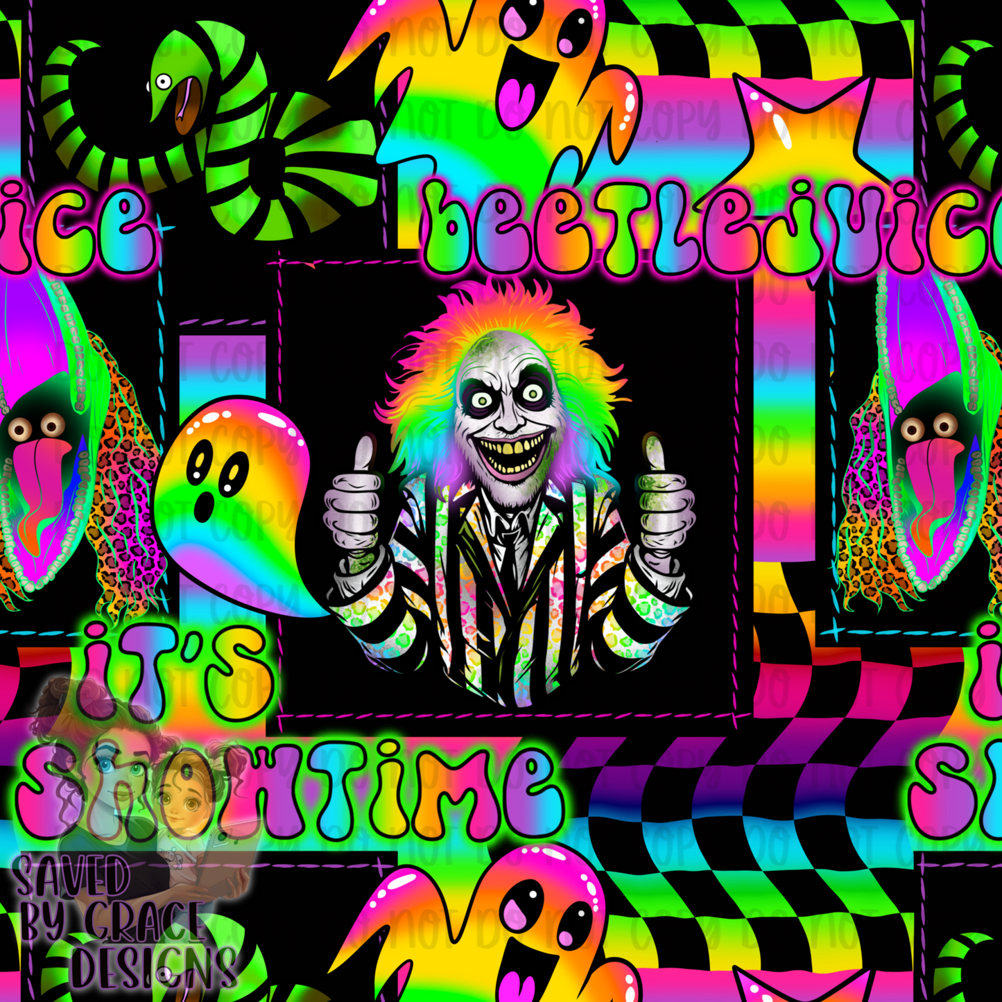 Neon Beetlejuice